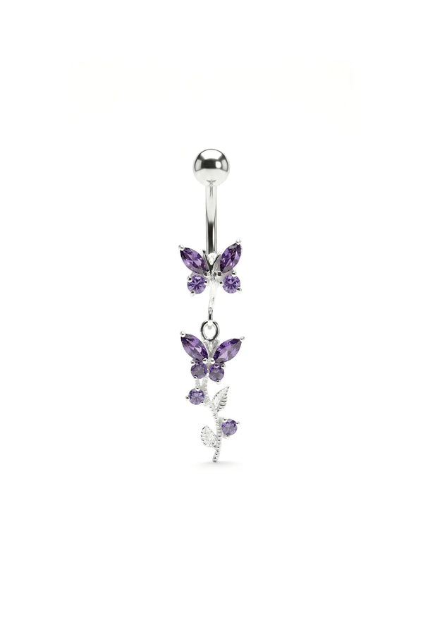 Butterfly Kisses Belly Button Ring