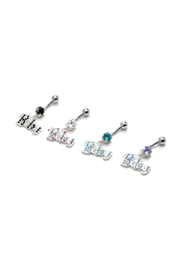 Glitter Baby Belly Button Ring