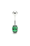 Classic Oval Belly Button Ring