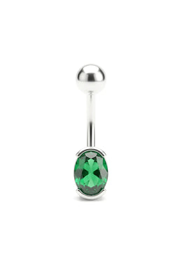 Classic Oval Belly Button Ring