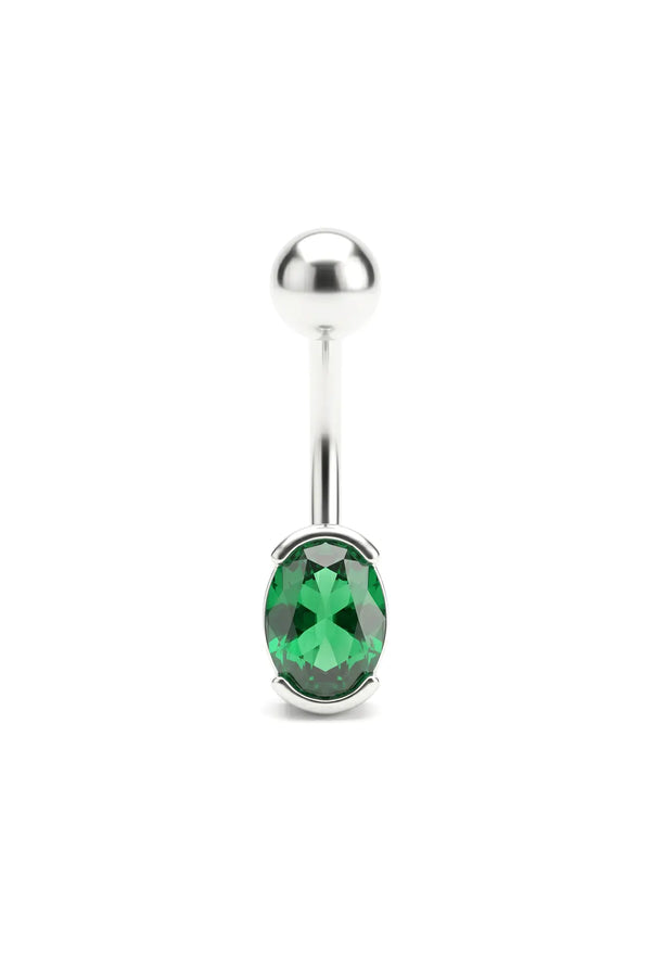 Classic Oval Belly Button Ring