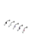 Jewel Drop Belly Button Ring