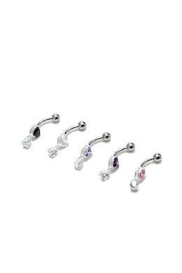 Jewel Drop Belly Button Ring