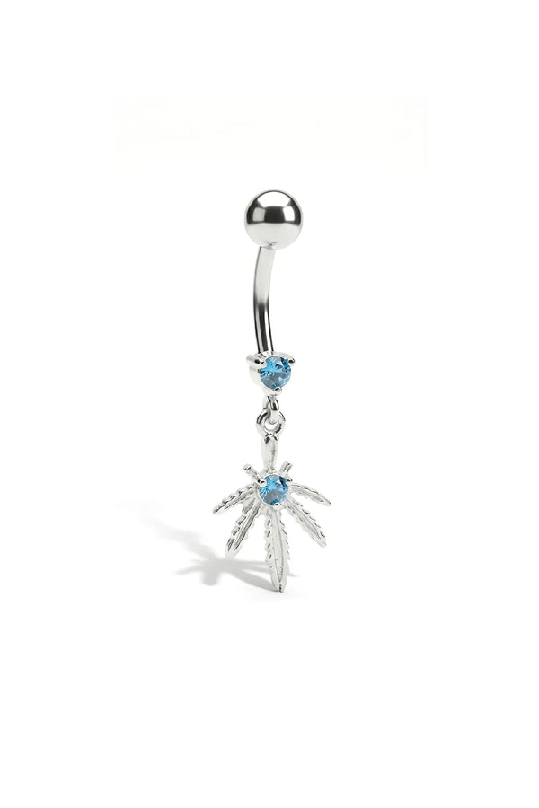 Celestial Leaf Belly Button Ring