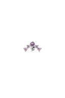 Aurora Glow Silver Ear Piercing
