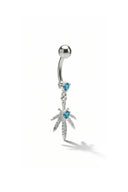 Celestial Leaf Belly Button Ring