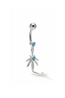 Celestial Leaf Belly Button Ring