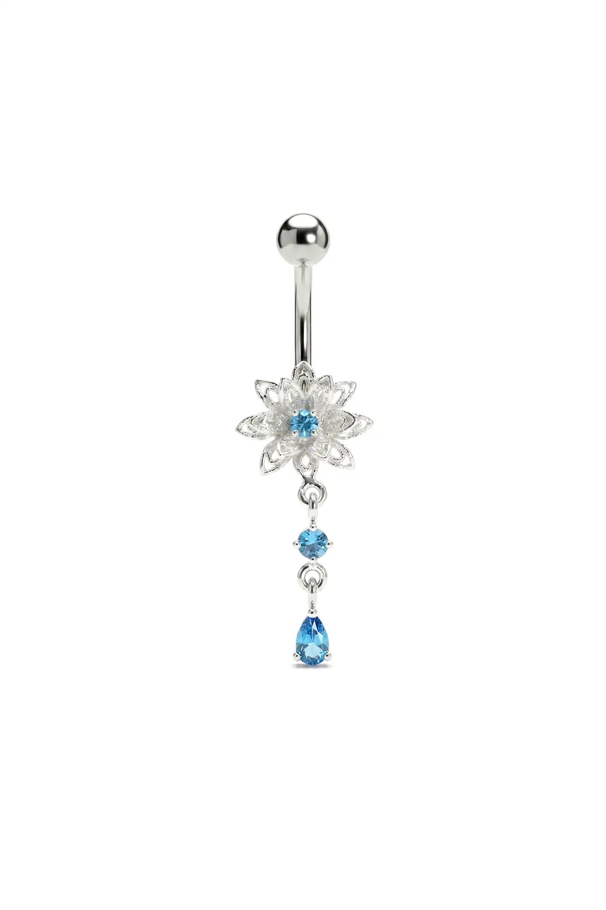 Floral Symphony Belly Button Ring