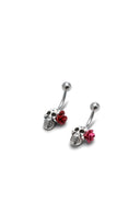 Crimson Rose Rebel Belly Button Ring