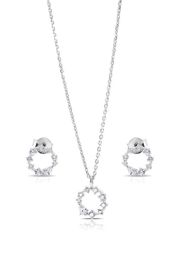 Celestine Pendant and Earrings Set