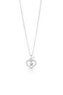 Mariselle Silver Pendant and Earrings Set