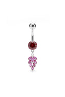 Crimson Warden Belly Button Ring