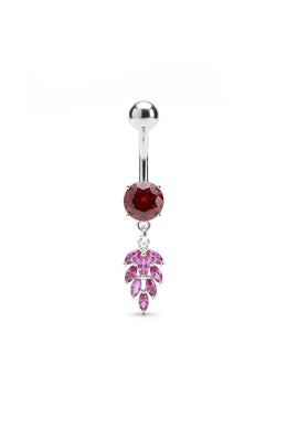 Crimson Warden Belly Button Ring