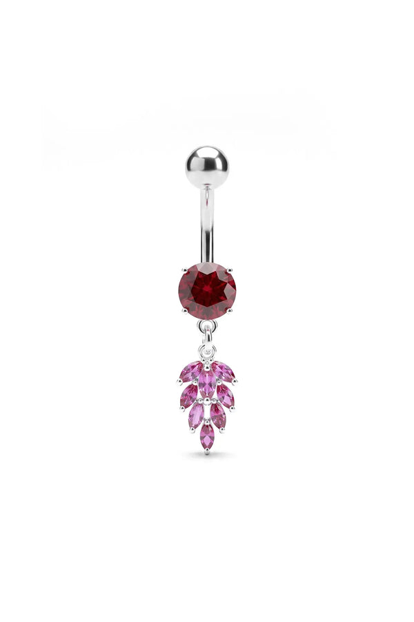 Crimson Warden Belly Button Ring