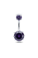Solitaire Glow Belly Button Ring