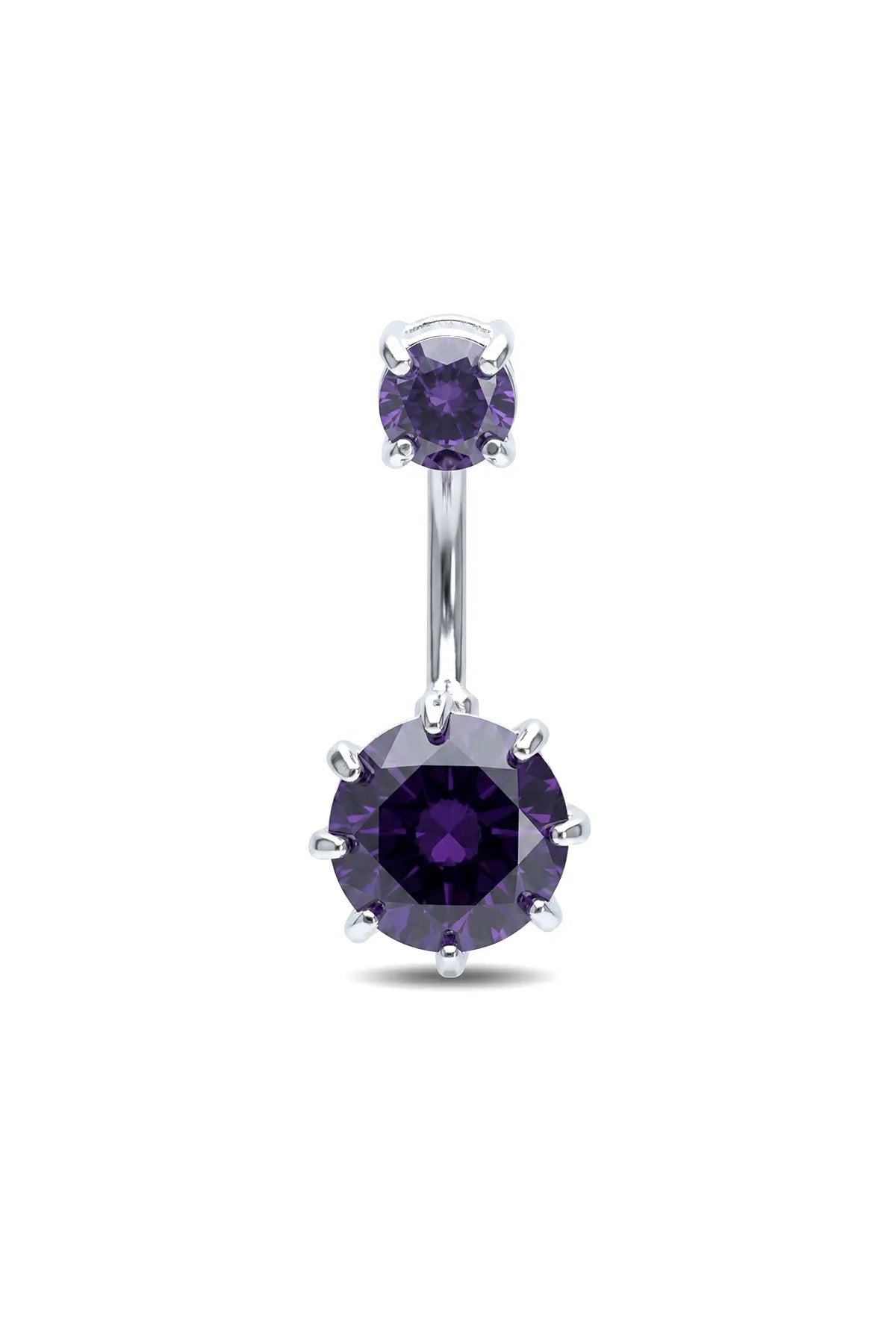 Solitaire Glow Belly Button Ring
