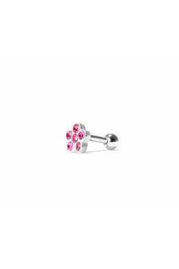 Fleurette Silver Ear Piercing