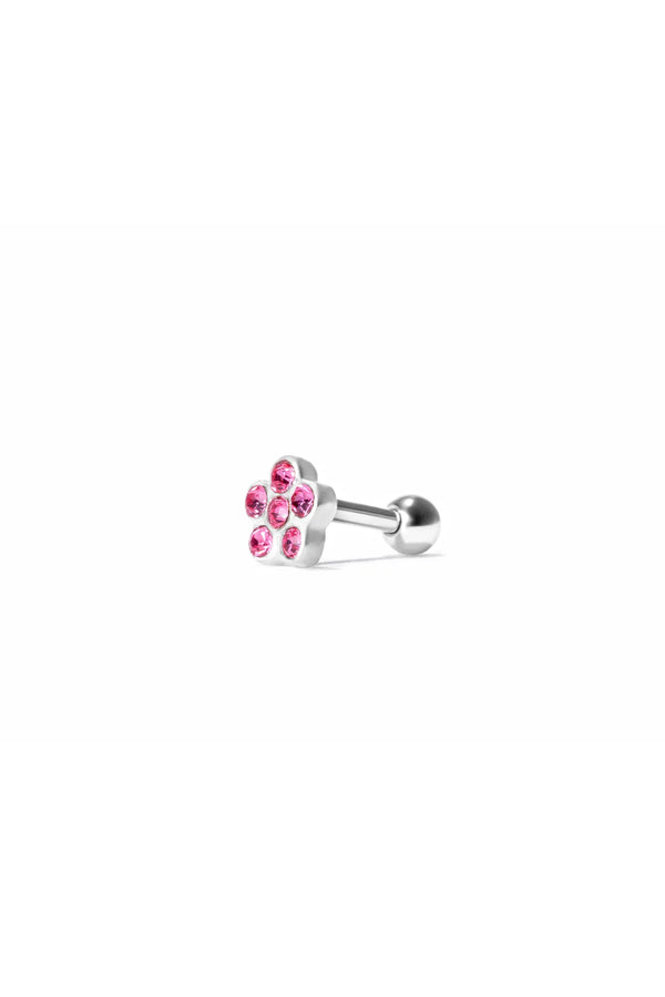 Fleurette Silver Ear Piercing