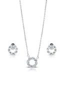 Rosalie Silver Pendant and Earrings Set