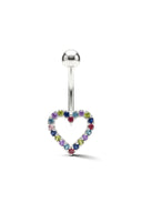 Crystal Frame Belly Button Ring