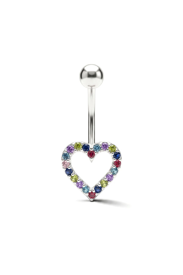 Crystal Frame Belly Button Ring