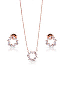 Lemira Silver Pendant and Earrings Set