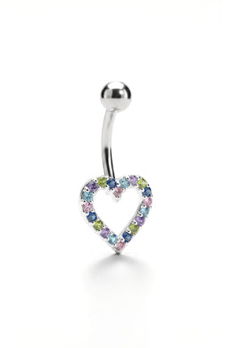 Crystal Frame Belly Button Ring