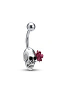 Crimson Rose Rebel Belly Button Ring