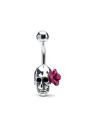 Crimson Rose Rebel Belly Button Ring