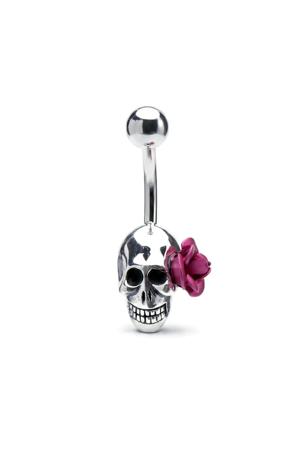 Crimson Rose Rebel Belly Button Ring
