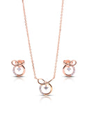 Maelis Silver Pendant and Earrings Set