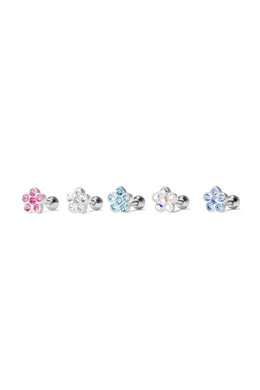 Fleurette Silver Ear Piercing