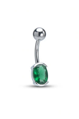 Classic Oval Belly Button Ring