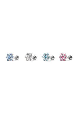 Starpetal Silver Ear Piercing