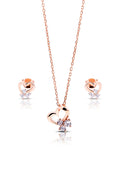 Hera Silver Pendant and Earrings Set