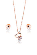 Hera Silver Pendant and Earrings Set