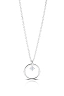 Elara Silver Pendant and Earrings Set