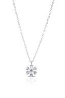 Avril Silver Pendant and Earrings Set
