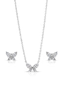 Sylphie Silver Pendant and Earrings Set