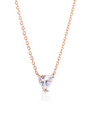 Solitara Silver Pendant and Earrings Set