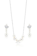 Pearline Pendant and Earrings Set