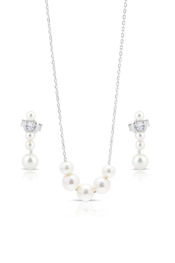 Pearline Pendant and Earrings Set