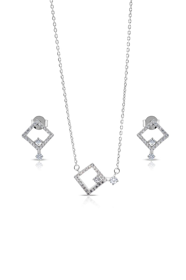 Virielle Pendant and Earrings Set