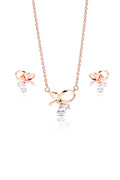 Elvya Silver Pendant and Earrings Set