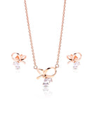 Elvya Silver Pendant and Earrings Set