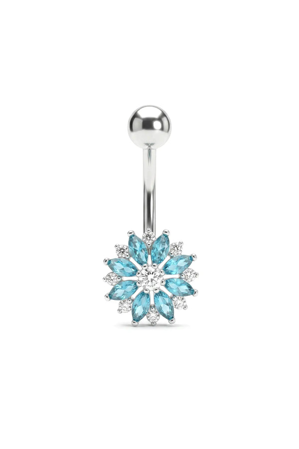 Dewdrop Bloom Belly Button Ring