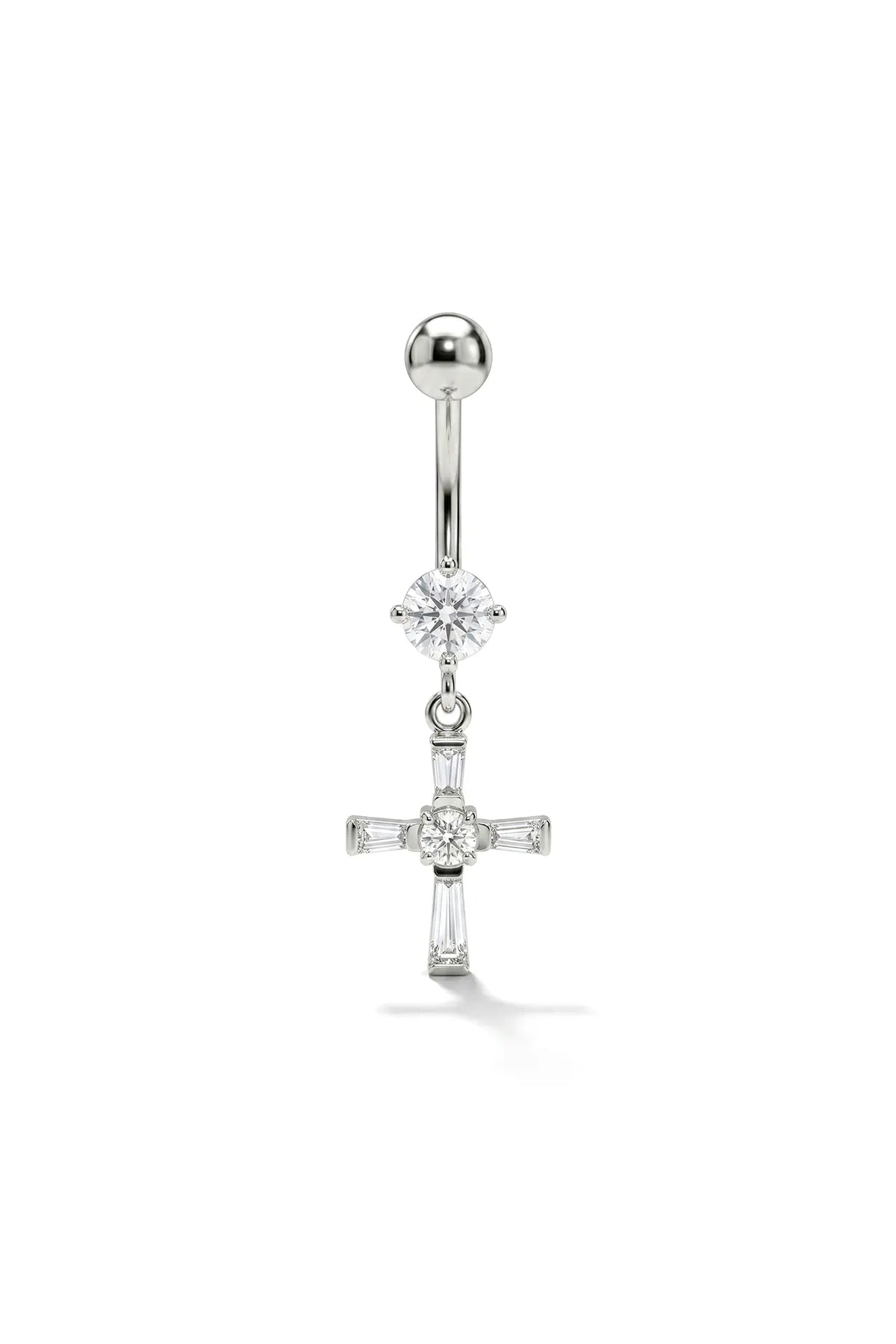 Divine Cross Belly Button Ring