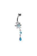 Floral Symphony Belly Button Ring