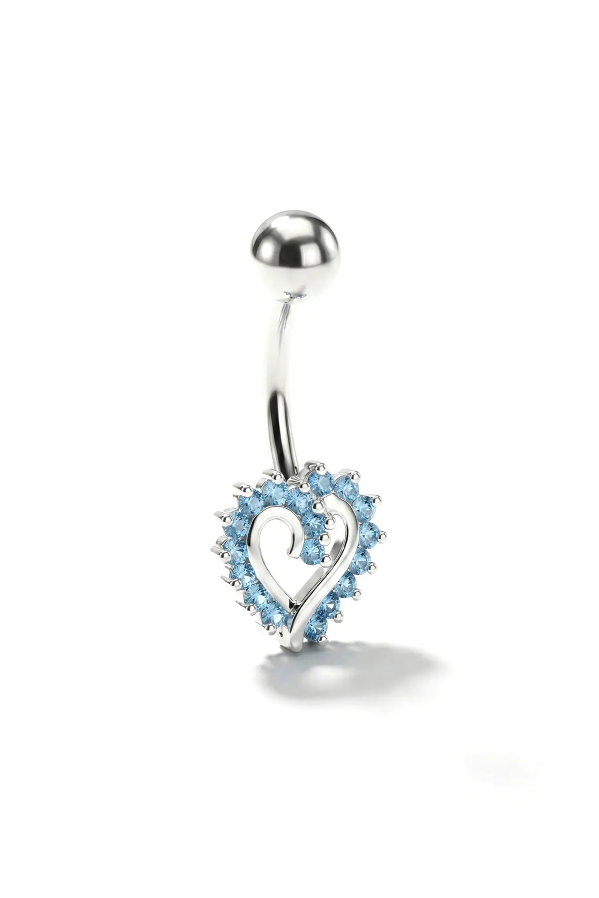 Heart's Whisper Belly Button Ring