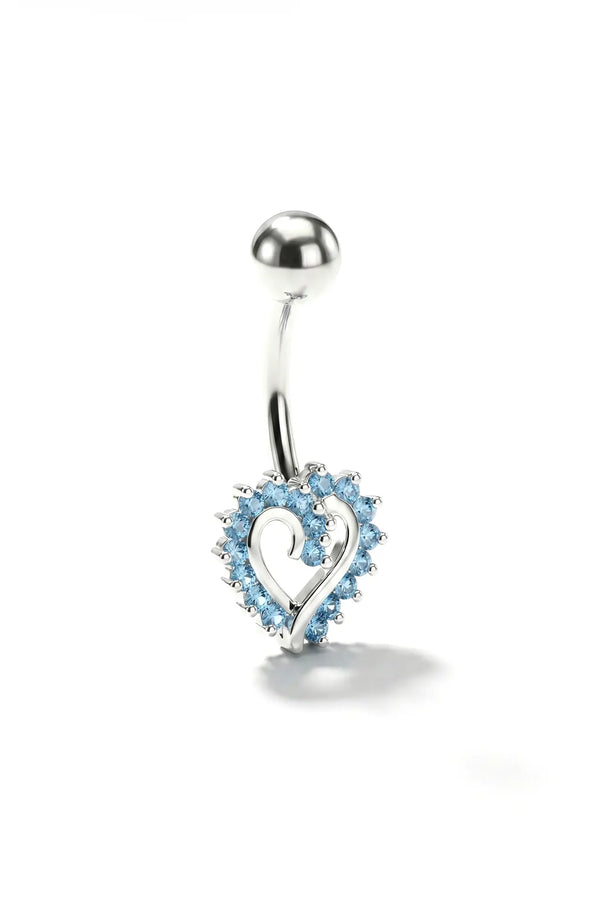 Heart's Whisper Belly Button Ring